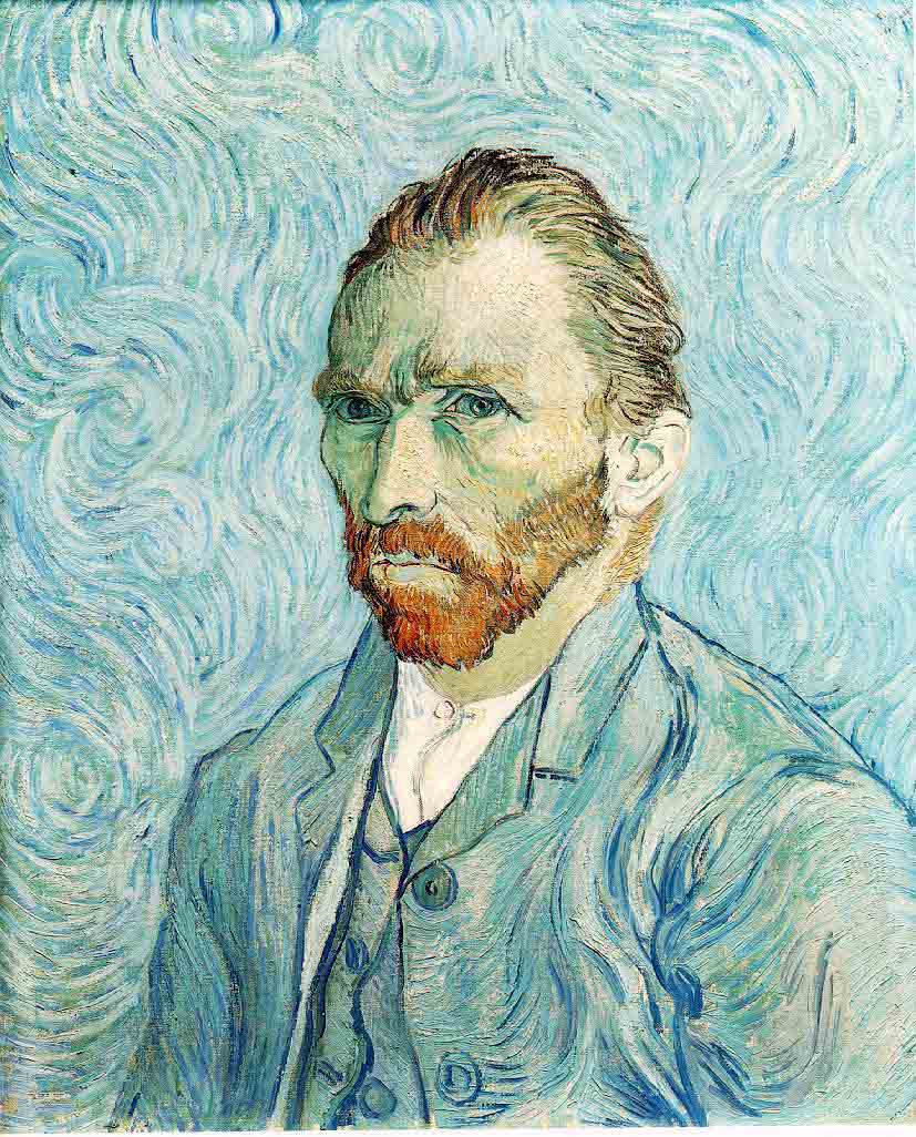 Self-Portrait-Blue - Van Gogh Painting On Canvas